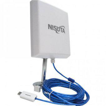 Antena Wifi Cpe Nisuta Placa Usb 2000mw 12dbi 3km Cable 10m