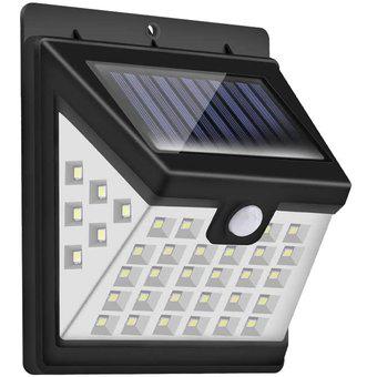 Aplique De Pared Reflector 40 Leds 10w Con Panel Solar