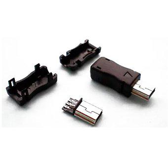 CONECTOR MINI USB 5 PINES MACHO 3 PARTES