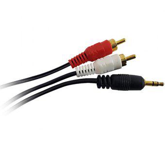 Cable Audio Stereo 3.5 Mm A 2 Rca 5 Metros Nisuta Ns-cau355