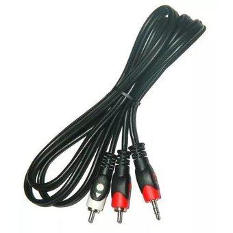 Cable De Audio 1.8 Mts Mini Plug 3.5mm A 2 Rca Gralf Premium