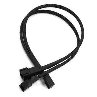 Cable Malla Divisor PWM 2 Coolers 3 pin a Mother 15cm Nisuta