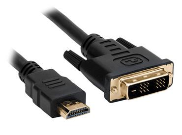 Cable de Video Digital DVI a HDMI Gold Plated 1,8 Metros -