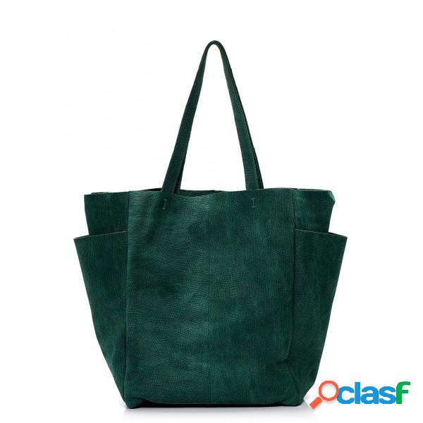Cartera Shopping Bag Iguana verde - Anne Bonny
