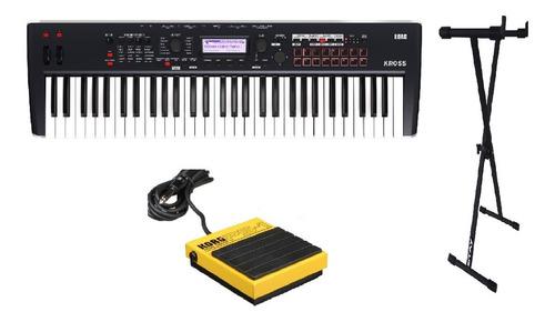 Combo Korg Kross-2 61 Teclas + Pie + Pedal Ps1 Caja Cerrada