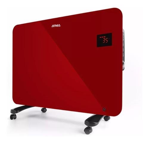 Convector Atma Rv1516re Dig Vidrio 1500w Rojo