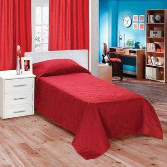 Cubre Cama Cover Fluo 1 1/2 Plaza ROJO