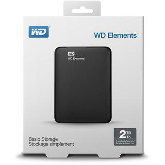 Disco Externo Western Digital WD Elements 2 TB-Negro