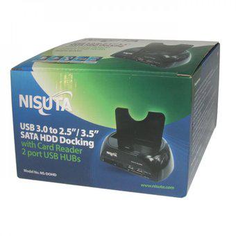 Docking De Disco 2.5 3.5 Usb 3.0 Lee Tarjeta Nisuta Ns-Dohd