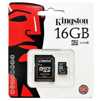Memoria Micro SD 16 GB CLASE 10 Kingston