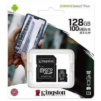Memoria Micro Sd Kingston 128gb Canvas Select Plus 100mb/s