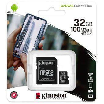 Memoria Micro Sd Kingston 32gb Canvas Select Plus 100mb/s