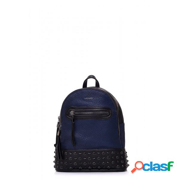 Mochila Rocker Sintético azul y negro - Lazaro