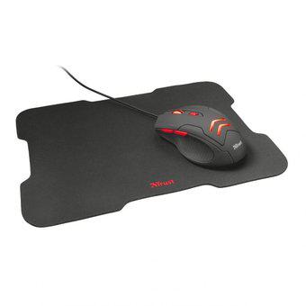 Mouse Gamer Trust Ziva 6 Botoness + Pad Mouse Combo