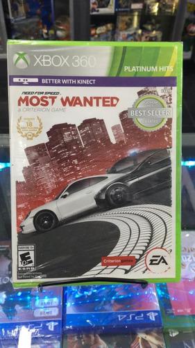 Need For Speed Most Wanted Xbox 360 Nuevo Físico Sellado