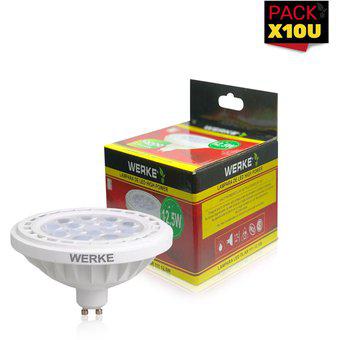 Pack x 10u Lámpara led AR111 12,5w FRIA