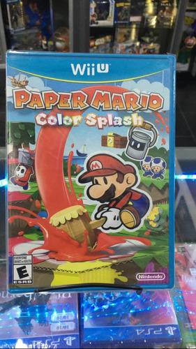 Paper Mario - Color Splash - Wii U - Fisico - Usado