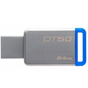 Pen Drive 64gb Data Traveler Dt50/64gb Azul Met Usb 3.1