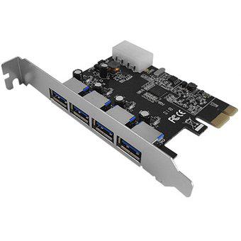 Placa PCI Express de 4 puertos USB 3.0 Nisuta NS-PLUS34