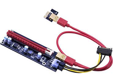 Powered Riser PCI-E 16x a 1x - Con Cable de Extensión USB