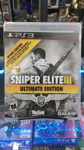 Sniper Elite 3 Ultimate Edition Ps3 Fisico Nuevo Sellado
