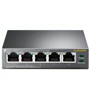 Switch 5 Puertos Tp-Link Tl-Sg1005p Poe Rj45 10/100/1000mbps