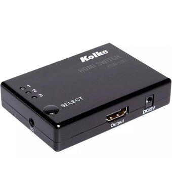 Switch Hdmi Kolke Ksw-100 3 En1 Control Remoto 3d 3 Modulos