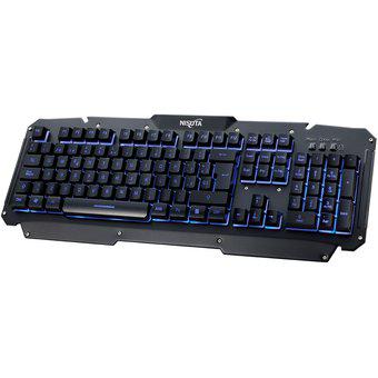 Teclado Gamer Semi Mecanico Retroiluminado Metalico