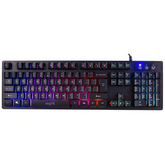 Teclado Gaming Nisuta Ns-kbg5rl Usb Rgb 17 Modos