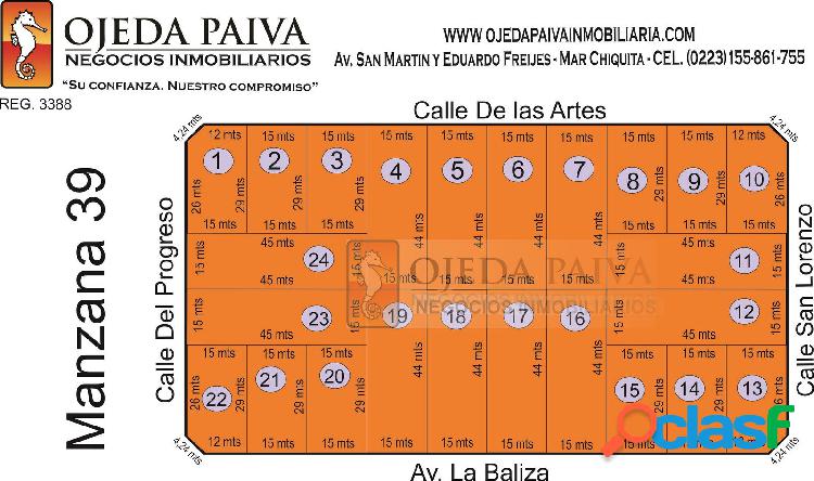 Varios lotes en La Baliza