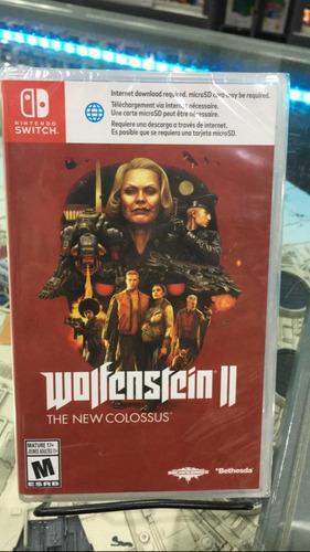 Wolfenstein Ii The New Colossus Swicht Físico Nuevo Sellado