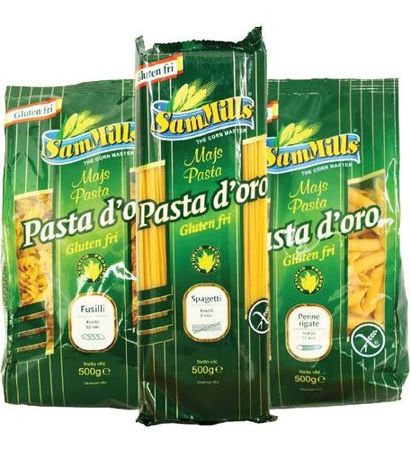 3x Fideos De Maiz Pasta D' Oro 500 Gs. Importados - Sin Tacc