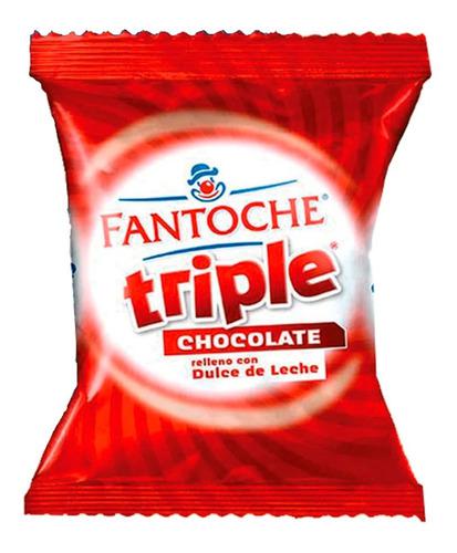 Alfajor Fantoche Triple Chocolate Dulce De Leche Caja X12