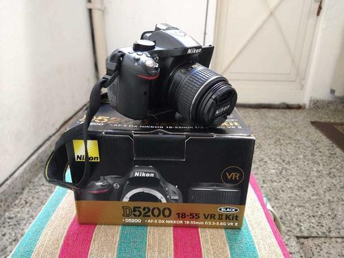 Camara Nikon D 5200 18-55 Vr Ll Kit + Lente 55-200 Con Acc