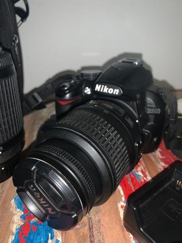 Camara Nikon D3100 + 2 Lentes + Bolso, Cargador Y Memoria!