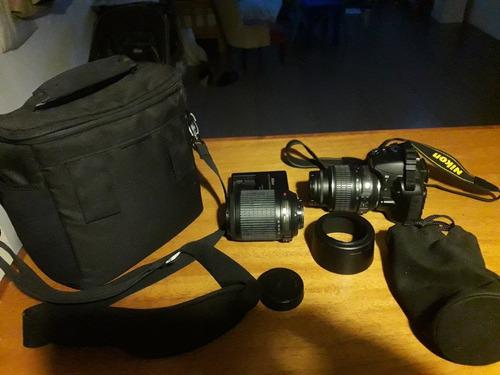 Camara Nikon D3100 Kit + Lentes 18 55mm Y 55 200mm Permuto