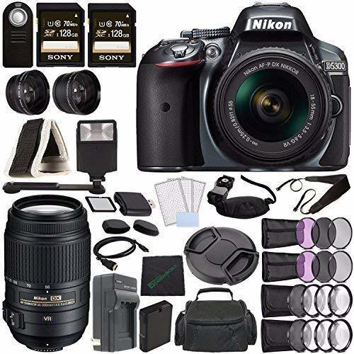 Camara Nikon D5300 Dslr 18-55mm Lente Grey + Nikon Af-s Dx