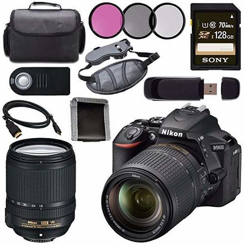 Camara Nikon D5600 Dslr 18-140mm Lente Black 1577 + Sony 1