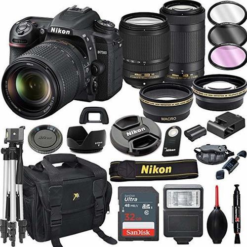Camara Nikon D7500 Dslr 18-140mm Vr Y 70-300mm Vr Lentes +