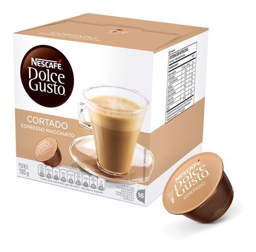 Capsulas Dolce Gusto Cortado Espresso Macchiato Nescafe X16