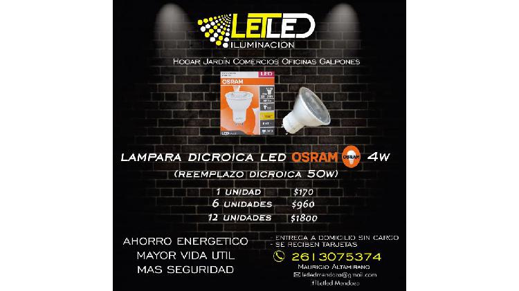 Dicroicas OSRAM 4w --- Permitase ahorrar con LETLED