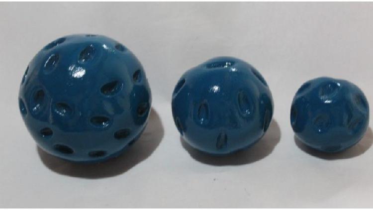 Juego de esferas azules con hendiduras ovaladas, 150