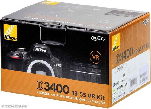 Nikon D3400 24.2mp Kit Lente 18-55mm Impecable, Como Nueva!