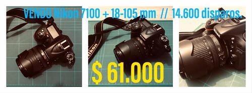 Nikon D7100 Con Lente Nikkor 18-105 Mm... Impecable. Rosario