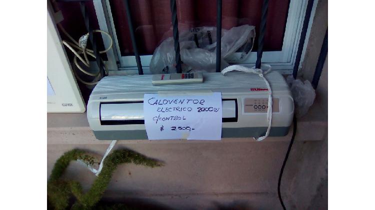 Vendo urgente Calorventor electr con control de 2000w