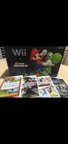 Wii Nintendo Original En Caja +juegos +accesorios