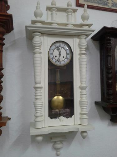 Antiguo Reloj De Pared A Pendulo Aleman