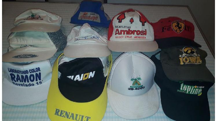 Colección de 12 gorras varias, usadas...