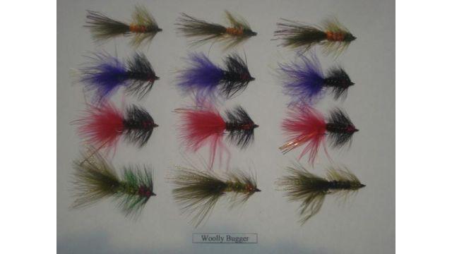 Combo 12 moscas Woolly Bugger