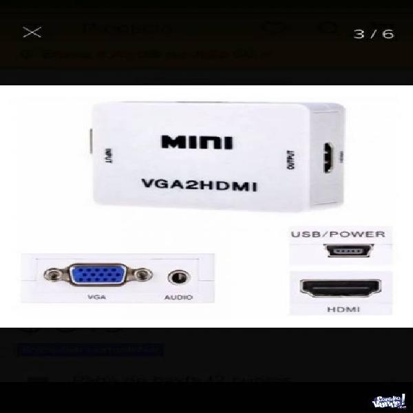 Convertidor VGA a HDMI mas audio